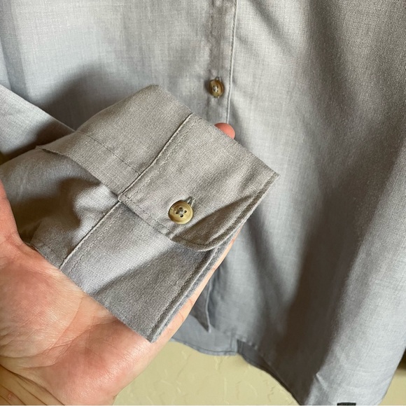The North Face Womens Button Down Shirt Gray Long Sleeve Size L - Picture 5 of 13